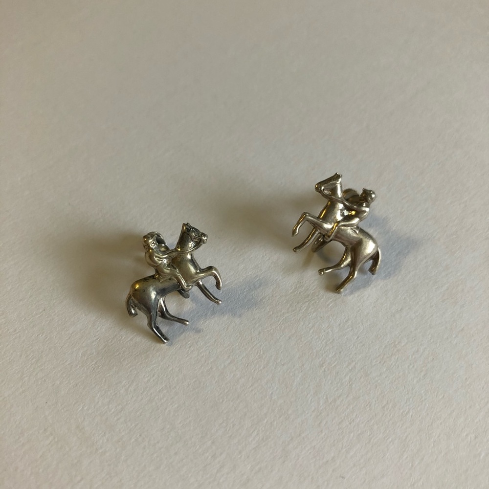 Vintage equestrian earrings